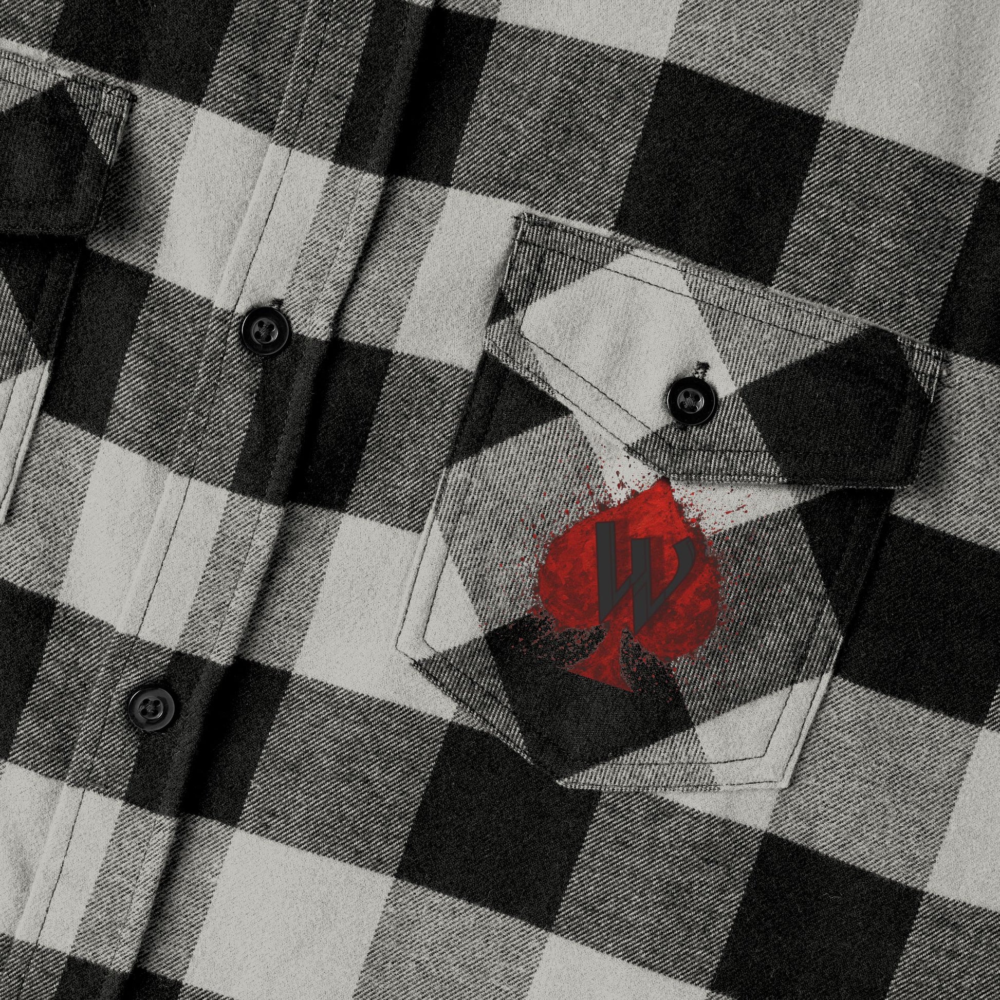 Flannel Shirt Edgar Allen Poe Inspired All I Love I Love Alone Design