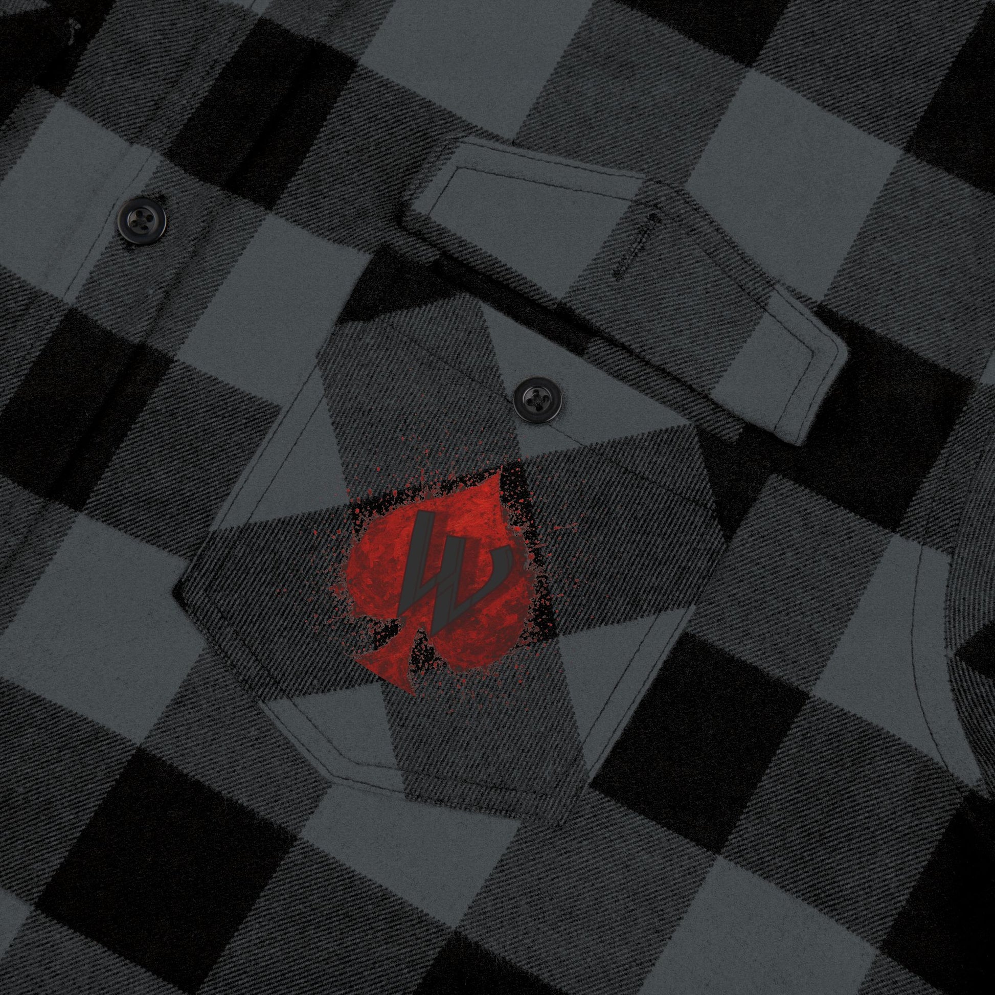 Flannel Shirt Edgar Allen Poe Inspired All I Love I Love Alone Design