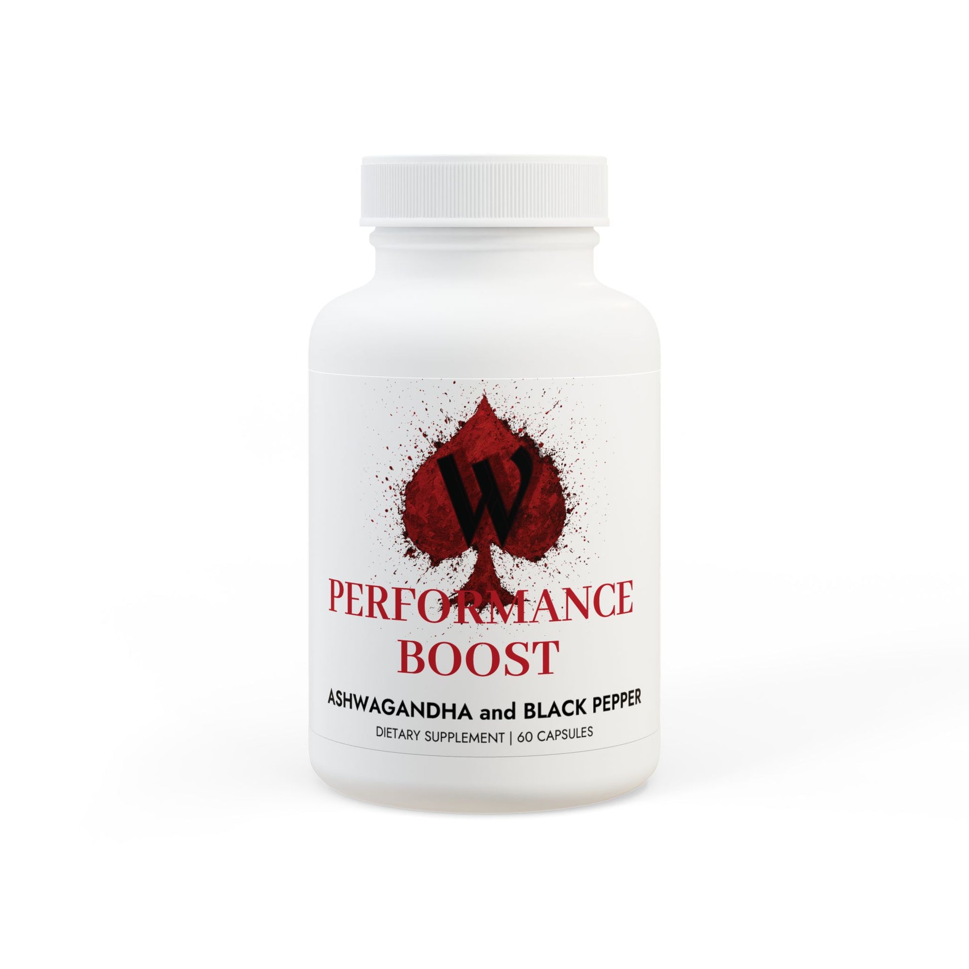 Performance Boost w/ Ashwagandha and Black Pepper  (60 capsules)