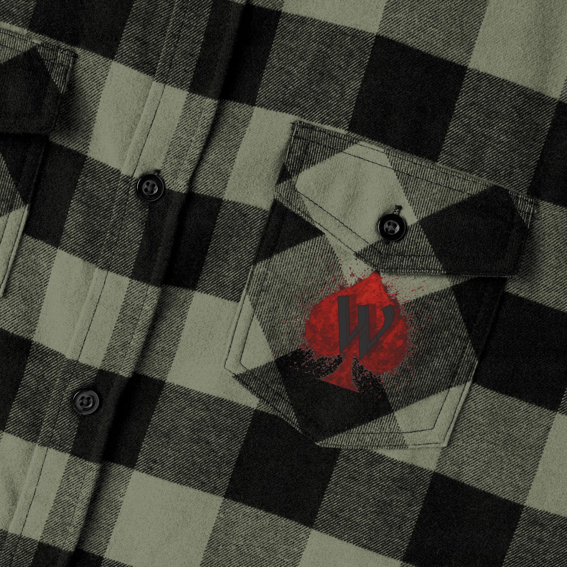 Flannel Shirt Edgar Allen Poe Inspired All I Love I Love Alone Design